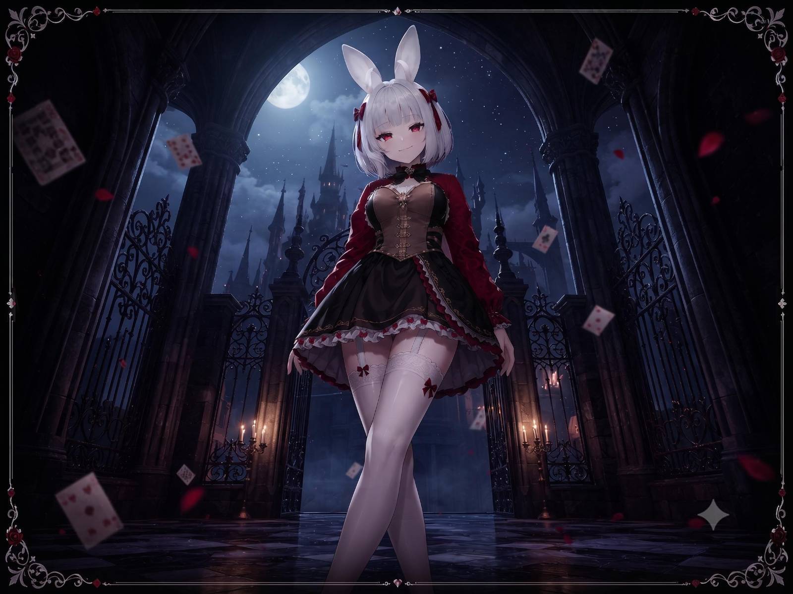 Yumeto Tale beneath a moonlit gothic archway